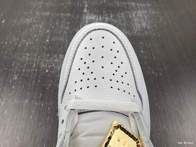 1 Jordan FD2596-107 High Retro Metallic Cozy  58 (Women's) Gold OG 1020